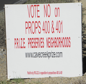 prize sign